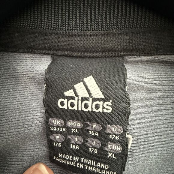 ADIDAS Womens XL Gray/Black 3-Stripes Track Suit Zip Jacket & Pants - Picture 5 of 12